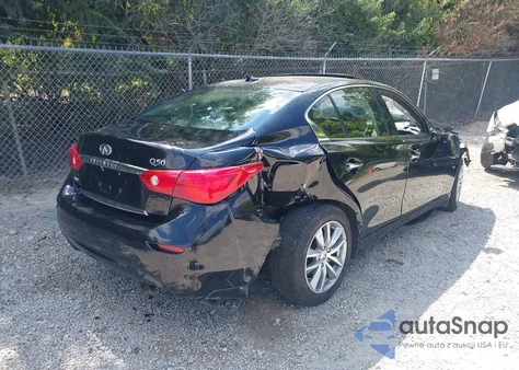 2015 Infiniti Q50 Premium from USA, damaged, VIN JN1BV7ARXFM416285